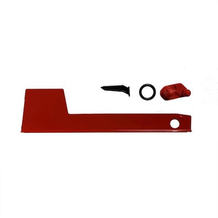 Cuadrilatero 1 x 8.75 in.  Aluminum Mailbox Flag Replacement Kit, Red CU2742352